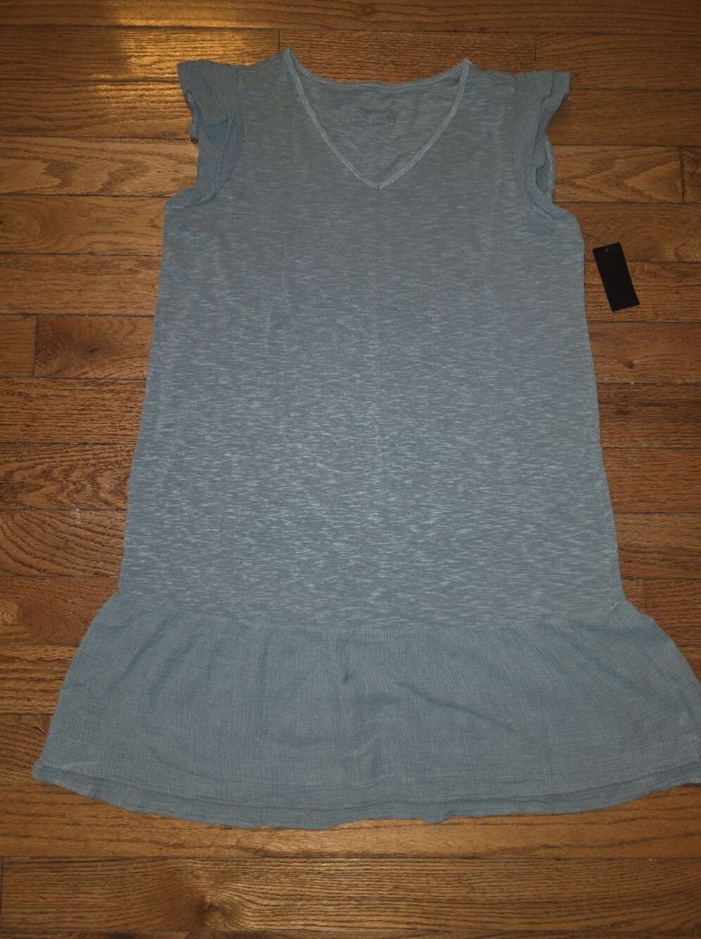 AnyBody Green Dress with Ruffle Hem